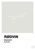 plakat: rødvin - painters white-Kemi-A1two3