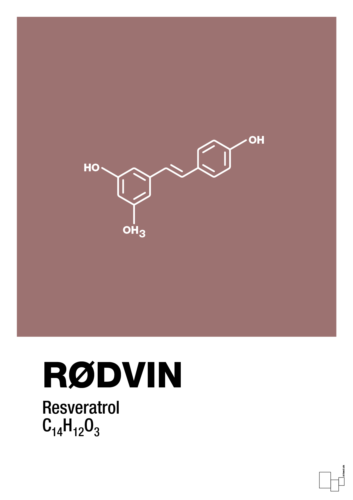 plakat: rødvin - plum-Kemi-A1two3