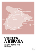plakat: vuelta a españa 1935 - bubble shell-Cykling-A1two3