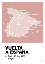 plakat: vuelta a españa 1935 - bubble shell-Cykling-A1two3