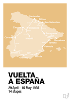 plakat: vuelta a españa 1935 - charismatic-Cykling-A1two3