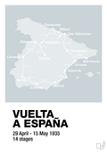 plakat: vuelta a españa 1935 - light drizzle-Cykling-A1two3