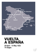plakat: vuelta a españa 1935 - petrol-Cykling-A1two3