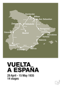 plakat: vuelta a españa 1935 - secret meadow-Cykling-A1two3