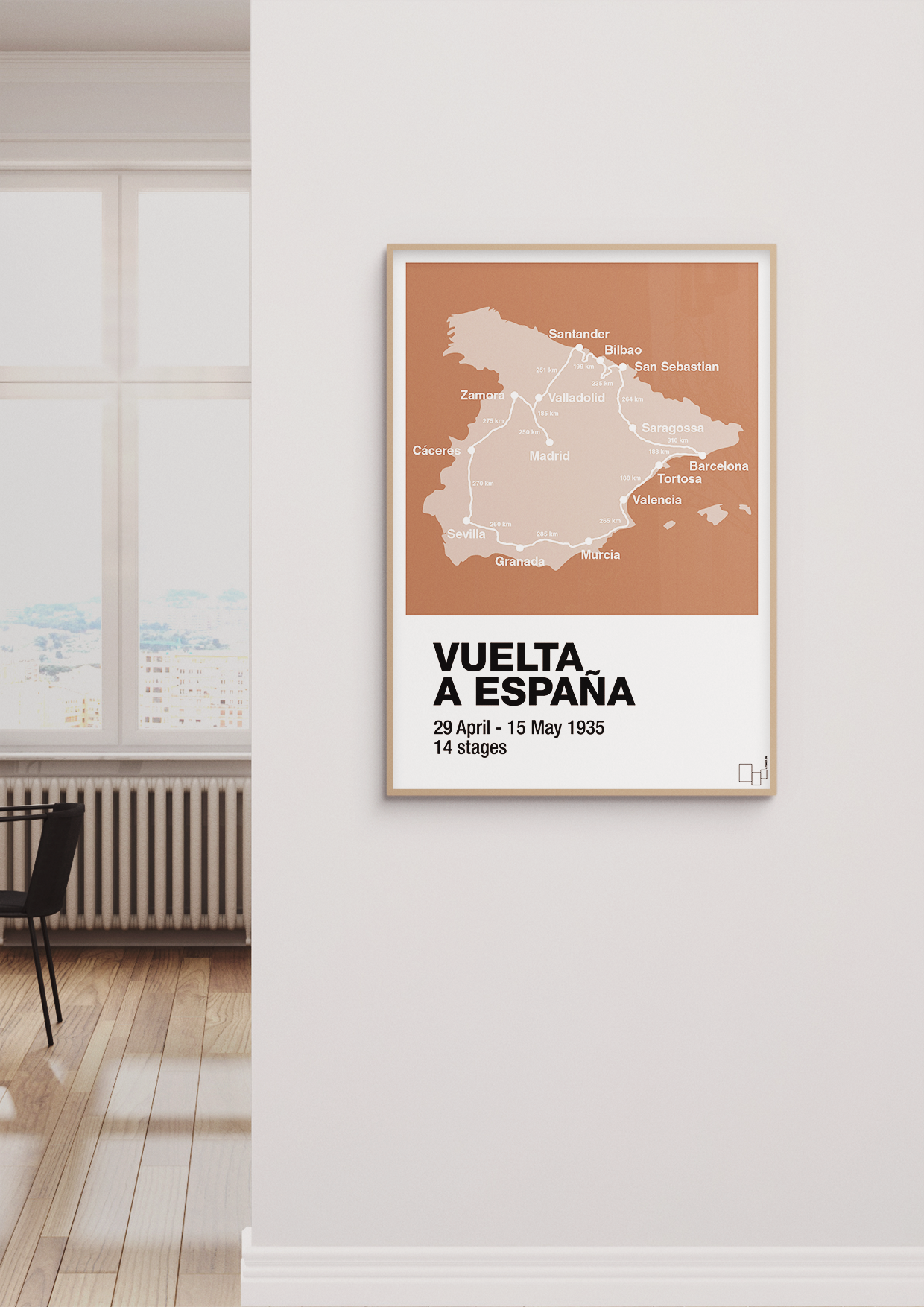 plakat: vuelta a españa 1935 - battleship gray-Cykling-A1two3