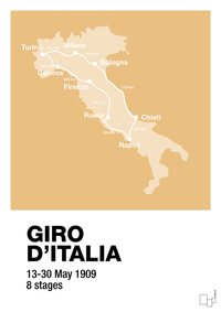 plakat: giro d'italia 1909 - charismatic-Cykling-A1two3