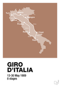 plakat: giro d'italia 1909 - cider spice-Cykling-A1two3