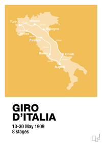 plakat: giro d'italia 1909 - honeycomb-Cykling-A1two3