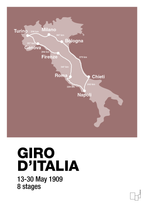plakat: giro d'italia 1909 - plum-Cykling-A1two3