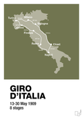 plakat: giro d'italia 1909 - secret meadow-Cykling-A1two3