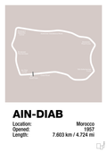 plakat: ain-diab circuit - broken beige-Formel 1-A1two3