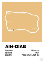 plakat: ain-diab circuit - charismatic-Formel 1-A1two3