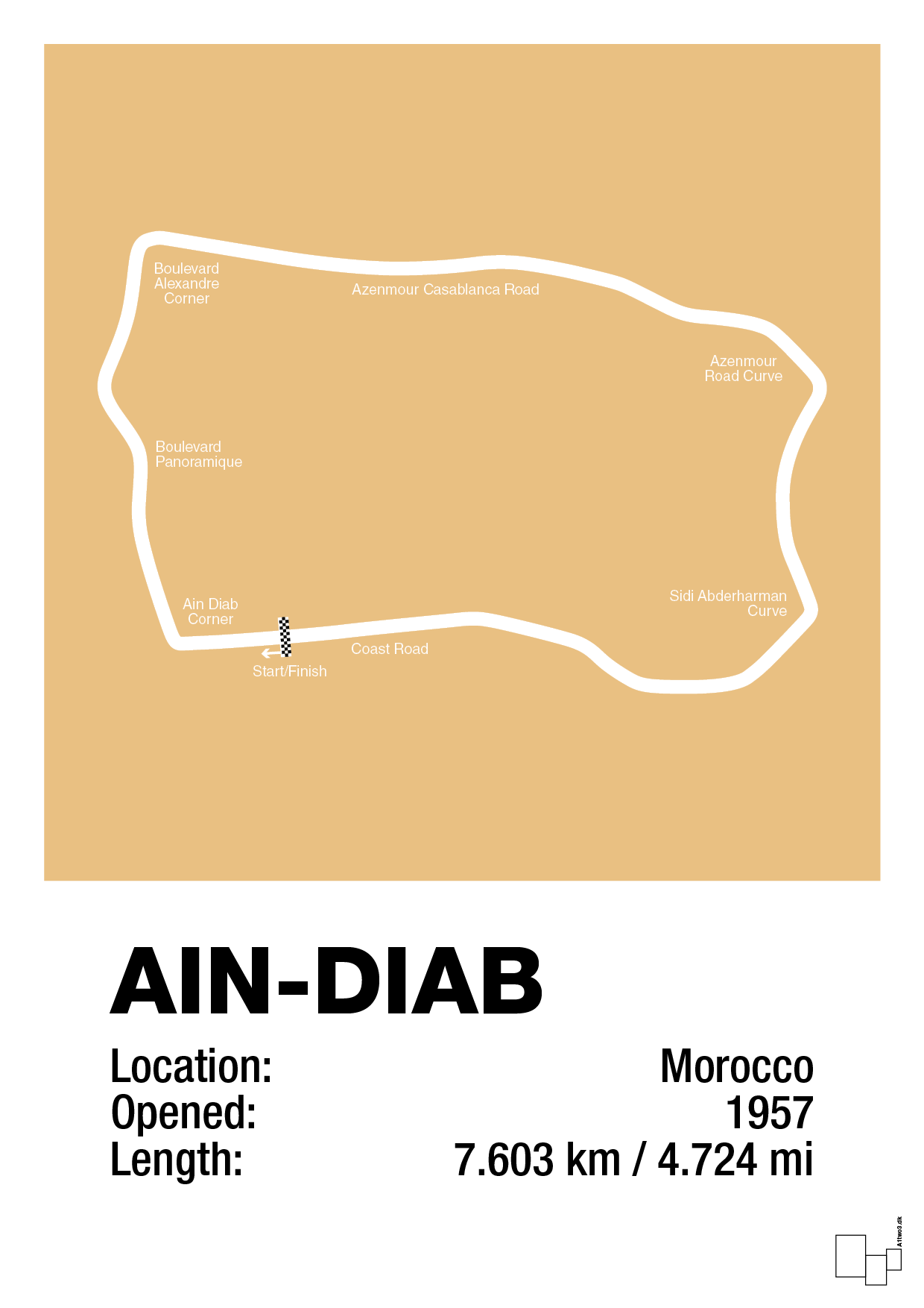plakat: ain-diab circuit - charismatic-Formel 1-A1two3