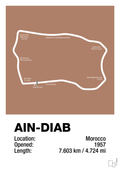 plakat: ain-diab circuit - cider spice-Formel 1-A1two3