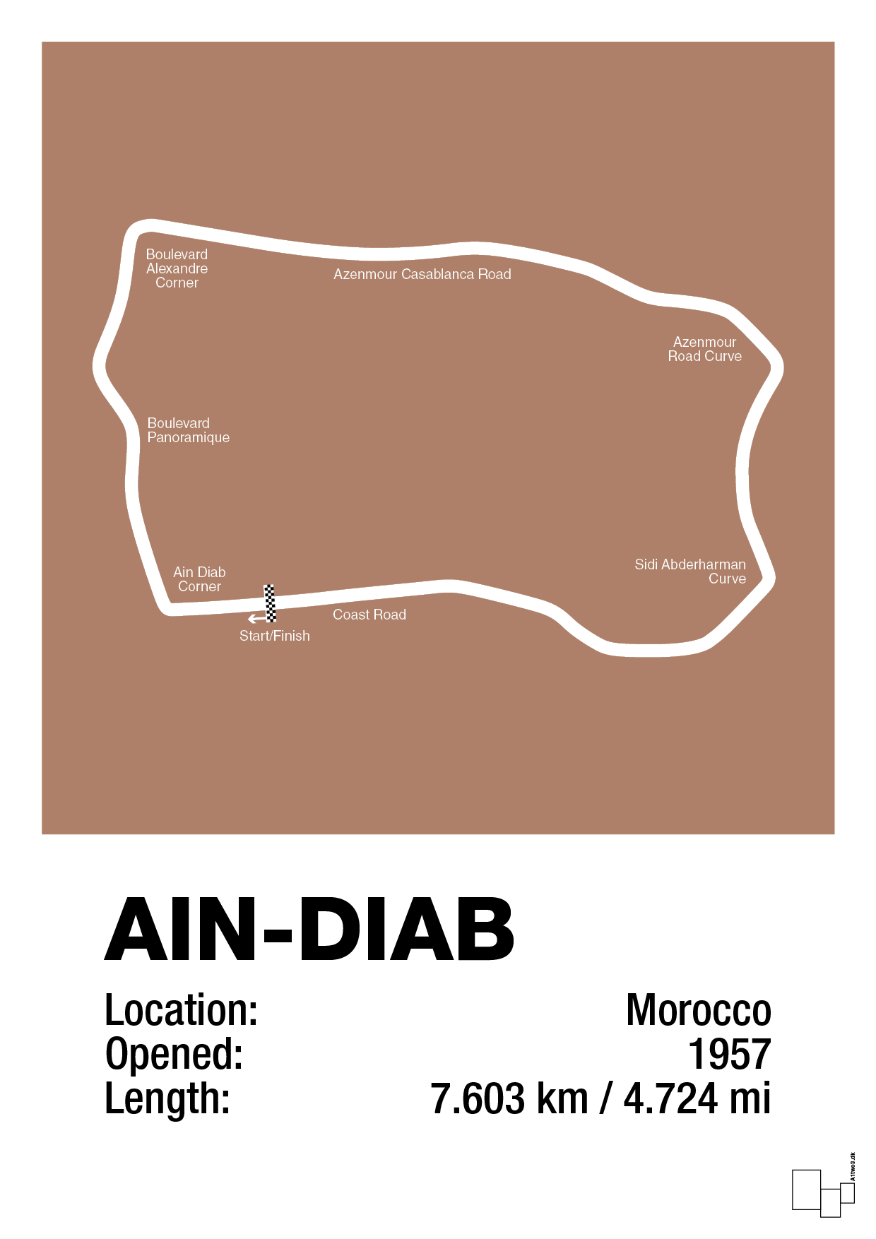 plakat: ain-diab circuit - cider spice-Formel 1-A1two3