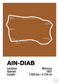 plakat: ain-diab circuit - cognac-Formel 1-A1two3
