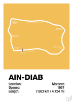 plakat: ain-diab circuit - honeycomb-Formel 1-A1two3
