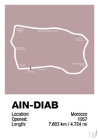 plakat: ain-diab circuit - light rose-Formel 1-A1two3