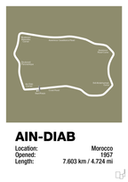 plakat: ain-diab circuit - misty forrest-Formel 1-A1two3