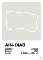 plakat: ain-diab circuit - painters white-Formel 1-A1two3