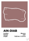 plakat: ain-diab circuit - plum-Formel 1-A1two3
