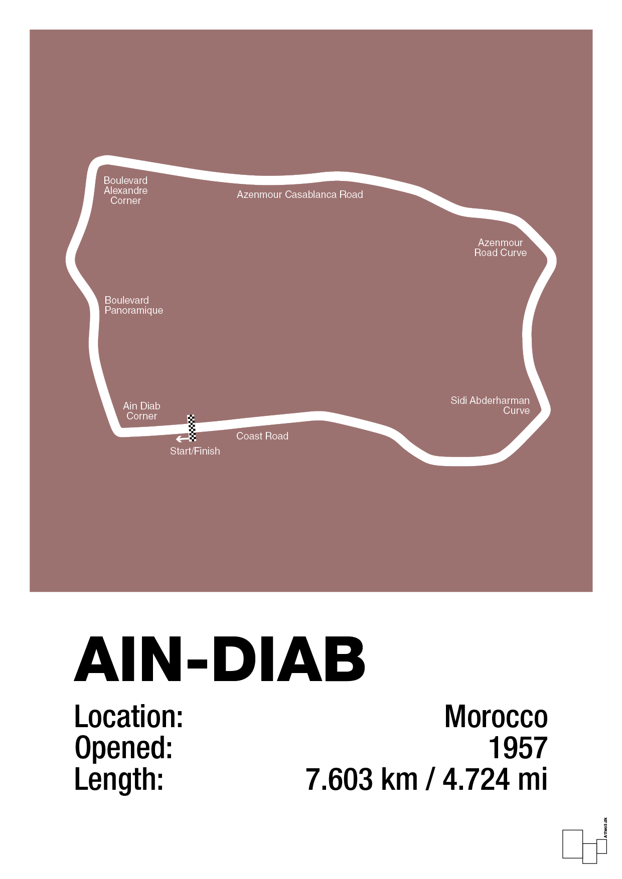 plakat: ain-diab circuit - plum-Formel 1-A1two3