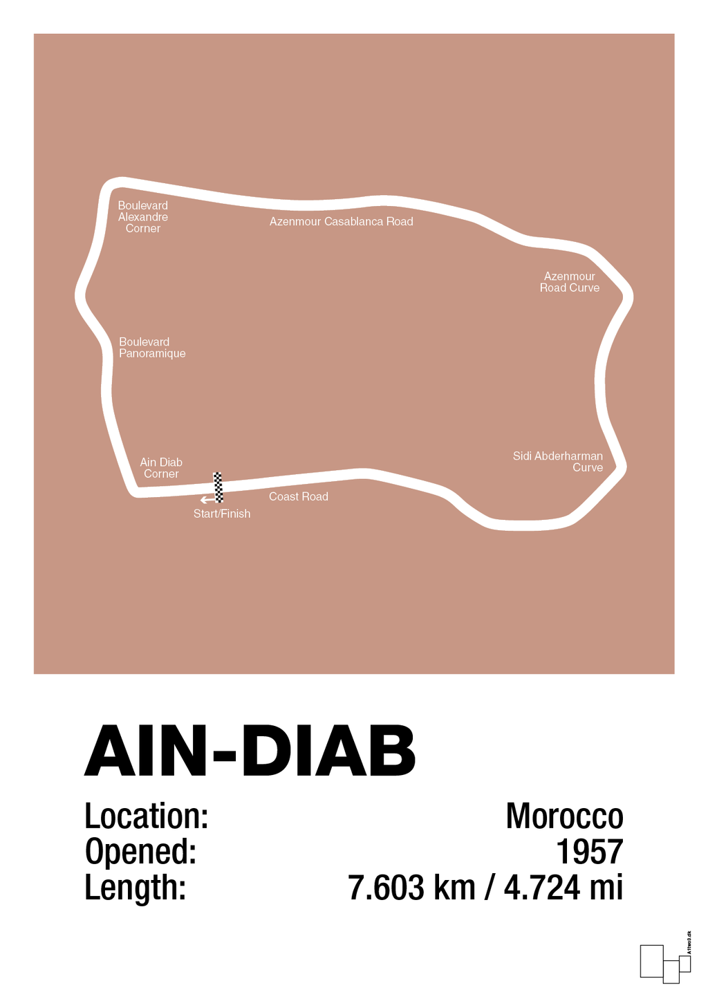 plakat: ain-diab circuit - powder-Formel 1-A1two3