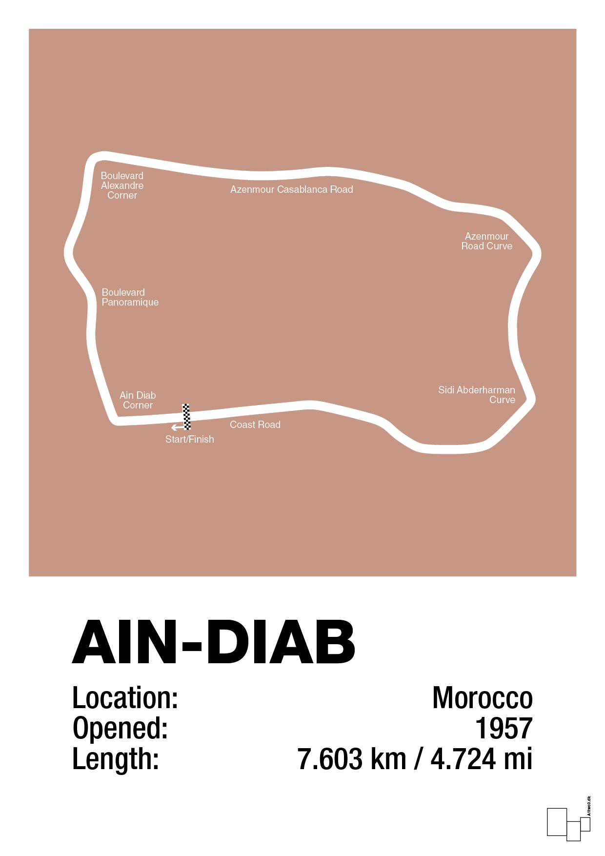 plakat: ain-diab circuit - powder-Formel 1-A1two3