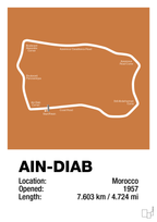 plakat: ain-diab circuit - rumba orange-Formel 1-A1two3