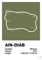 plakat: ain-diab circuit - secret meadow-Formel 1-A1two3