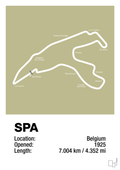 plakat: circuit de spa-francorchamps - back to nature-Formel 1-A1two3