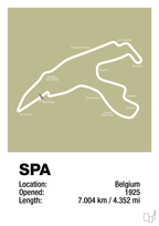 plakat: circuit de spa-francorchamps - back to nature-Formel 1-A1two3