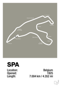 plakat: circuit de spa-francorchamps - battleship gray-Formel 1-A1two3