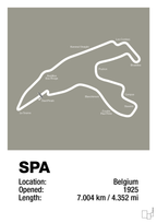 plakat: circuit de spa-francorchamps - battleship gray-Formel 1-A1two3