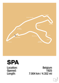 plakat: circuit de spa-francorchamps - charismatic-Formel 1-A1two3