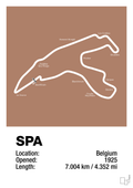 plakat: circuit de spa-francorchamps - cider spice-Formel 1-A1two3