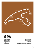 plakat: circuit de spa-francorchamps - cognac-Formel 1-A1two3