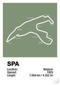 plakat: circuit de spa-francorchamps - jade-Formel 1-A1two3