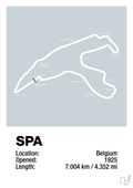 plakat: circuit de spa-francorchamps - light drizzle-Formel 1-A1two3