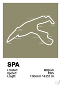 plakat: circuit de spa-francorchamps - misty forrest-Formel 1-A1two3