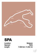 plakat: circuit de spa-francorchamps - powder-Formel 1-A1two3