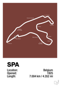 plakat: circuit de spa-francorchamps - red pepper-Formel 1-A1two3