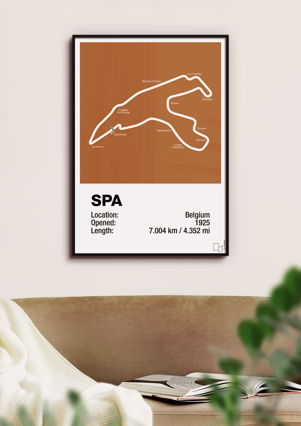 plakat: circuit de spa-francorchamps - powder-Formel 1-A1two3