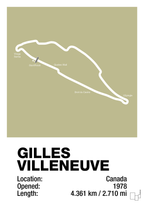plakat: circuit gilles villeneuve - back to nature-Formel 1-A1two3