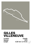 plakat: circuit gilles villeneuve - battleship gray-Formel 1-A1two3