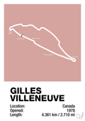 plakat: circuit gilles villeneuve - bubble shell-Formel 1-A1two3