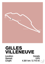 plakat: circuit gilles villeneuve - bubble shell-Formel 1-A1two3