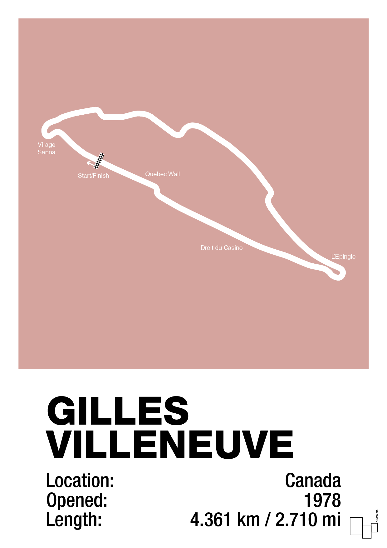 plakat: circuit gilles villeneuve - bubble shell-Formel 1-A1two3
