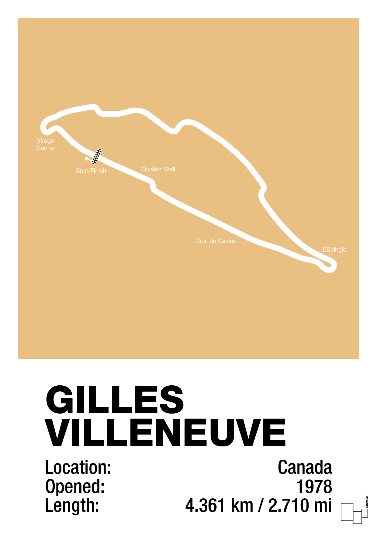 plakat: circuit gilles villeneuve - charismatic-Formel 1-A1two3