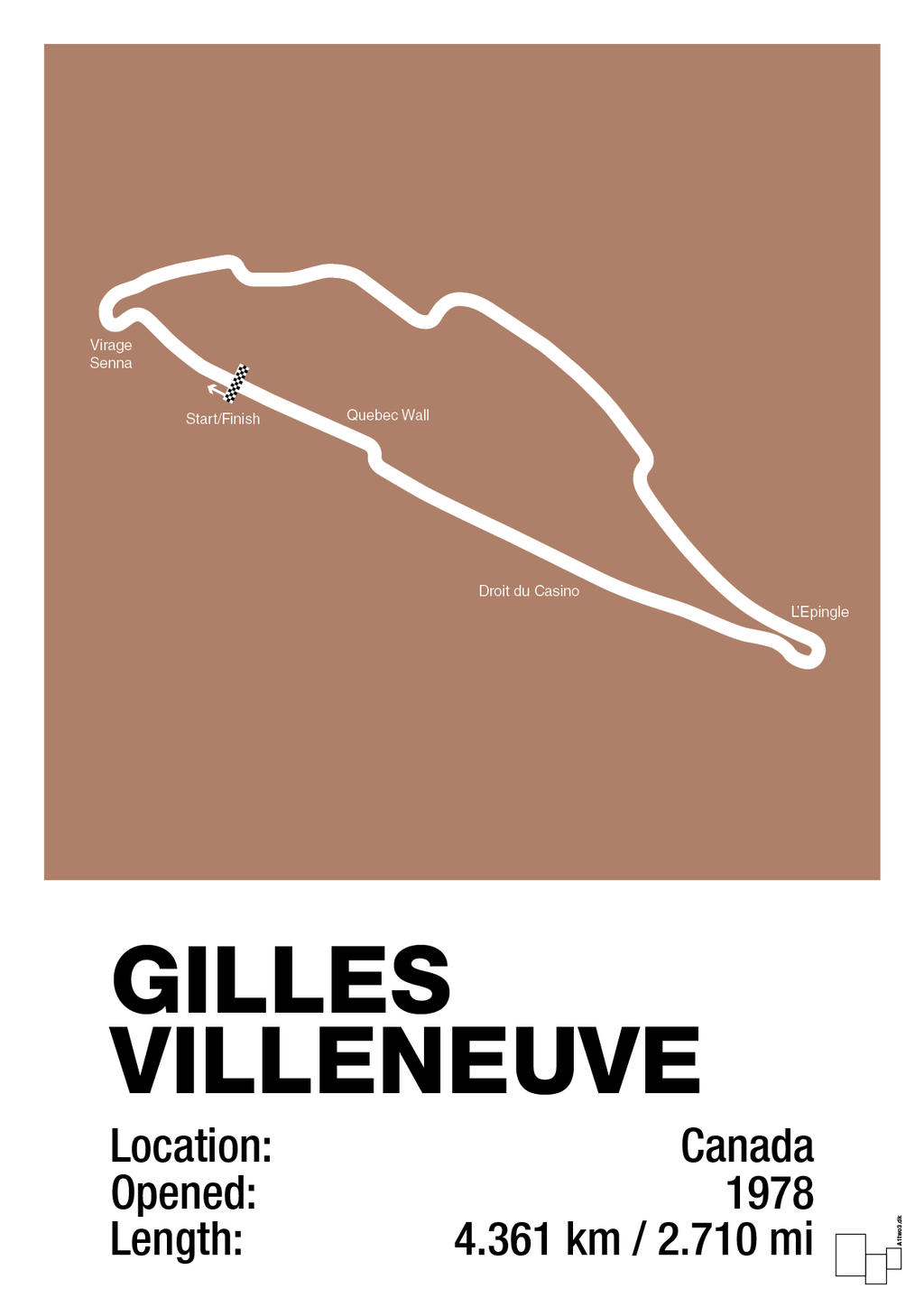 plakat: circuit gilles villeneuve - cider spice-Formel 1-A1two3